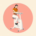 tik tok stationary bike desk